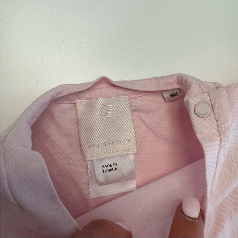 Givenchy Pink Ruffle Sleeve Tee - Picture 2 of 2